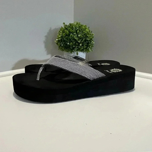 Yellow Box Platform Jewelled Flip Flop - Picture 5 of 10